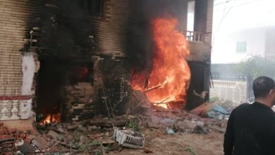مصرع ربة منزل ونفوق 5 عجول في حريق حظيرة مواشٍ بالشرقية