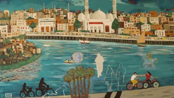 إحدى اللوحات المشاركة