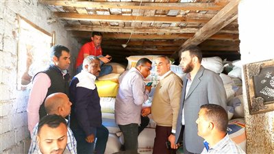 ضبط 135 طن قمح قبل بيعها بالسوق السوداء واستخدامها كعلف للحيوانات بالبحيرة 