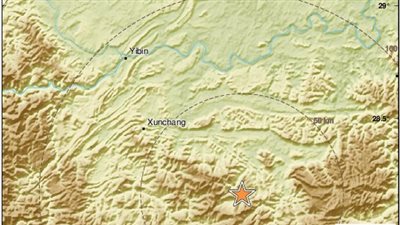 هزتان أرضيتان إحداهما بقوة 4.9 درجة تضربان الصين