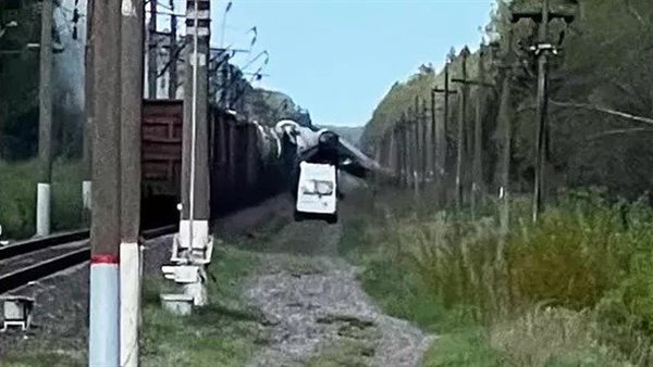 خروج قطار عن القضبان