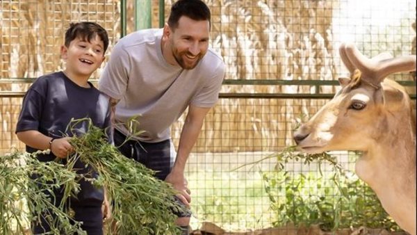  ليونيل ميسي ونجله