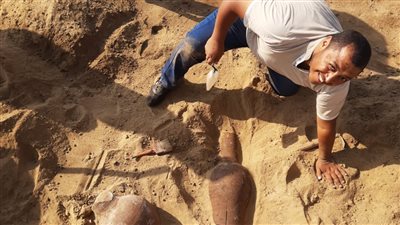 الآثار تعلن الكشف عن مجموعة من الأواني والأمفورات الرومانية بالإسماعيلية | صور 