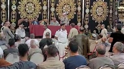 جلسة عرفية تنهي خصومة ثأرية بين عائلتين في المنوفية