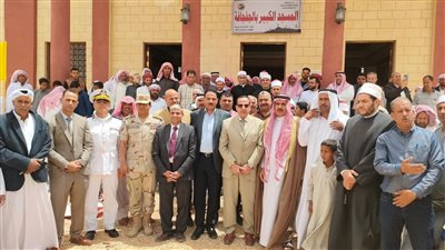 محافظ شمال سيناء يفتتح المسجد الكبير بقرية الجفجافة بوسط سيناء