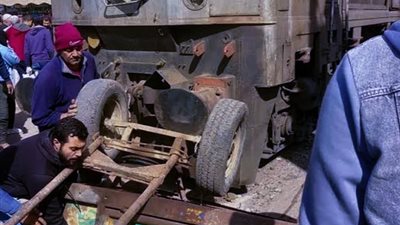 تفاصيل التحقيقات في حادث تصادم قطار مع عربة كارو بالمنوفية