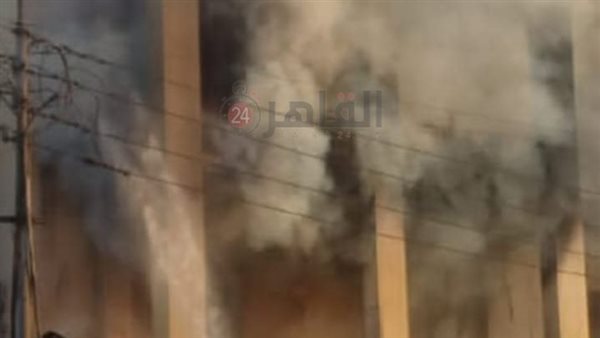 حريق عقار بمصر الجديدة