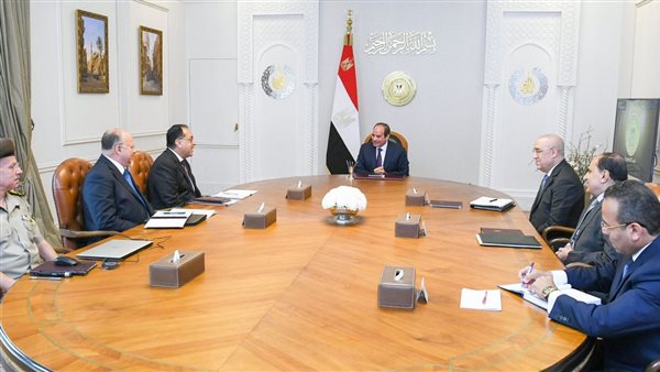 جانب من اجتماع السيسي