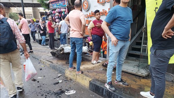 جانب من الحريق