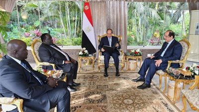 مستشار رئيس جنوب السودان يسلم السيسي رسالة حول تطورات الأوضاع بالسودان