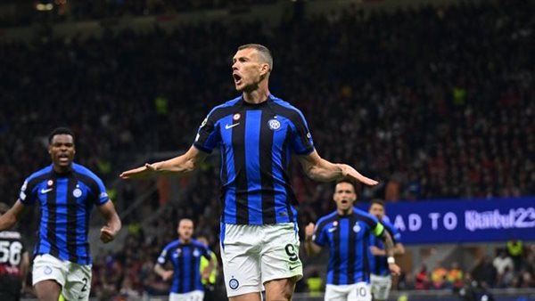 احتفال لاعبي إنتر