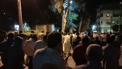 تشييع جثمان أحد ضحايا بيارة الصرف الصحي الأربعة بالدقهلية