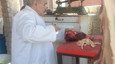 ضبط مخالفات في حملة على محال الجزارة بالفيوم 