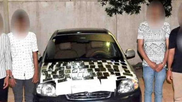 المتهمين والمضبوطات