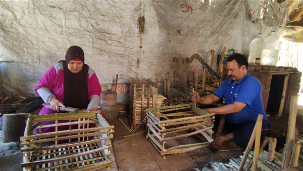 صناعة الجريد في قرية