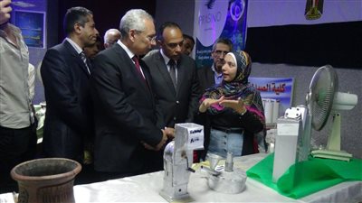 افتتاح المعرض الابتكاري لكليات جامعة المنيا تحت شعار بالإبداع والابتكار تحيا مصر