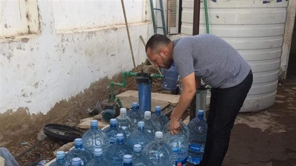 ضبط محطة تعبئة مياه