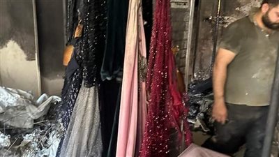 الفساتين ولعت.. السيطرة على حريق أتيليه في الوراق