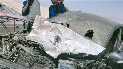 مصرع شخصين في حادث تصادم سيارة ملاكي ونقل ثقيل بوسط سيناء