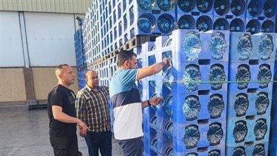 ضبط 3670 عبوة مياه مغشوشة بإحدى شركات المياه بشرم الشيخ 