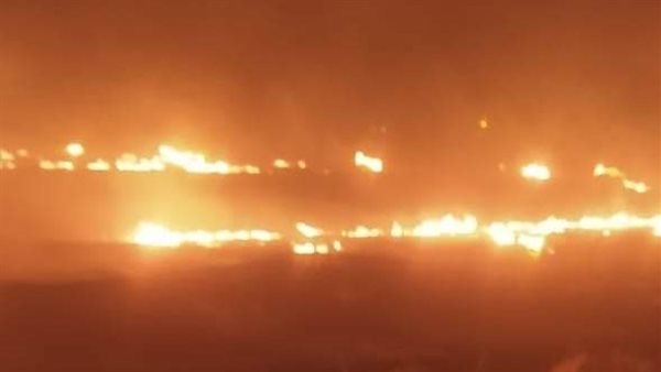 حريق بأرض زراعية