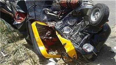 إصابة 3 أشخاص في انقلاب توك توك بترعة بعزبة نيل بكفر الشيخ