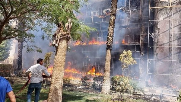 حريق مبني جهاز 15