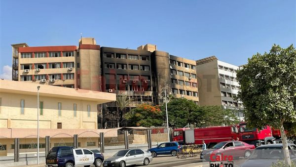 حريق مبنى جهاز 15