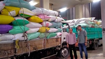 ضبط 63 طن قمح داخل مناطق تجميع غير رسمية خلال حملات تموينية بالبحيرة