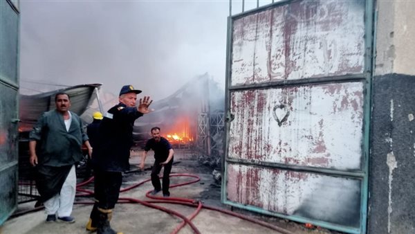 حريق مصنع الكرتون