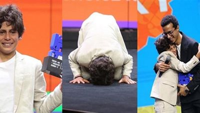 الجمهور يُشيد بـ طه دسوقي بعد تنازله عن جائزته لـ عمر شريف: فرحة الطفل تمنها كبير عند ربنا