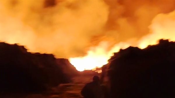 حريق هائل في شونة