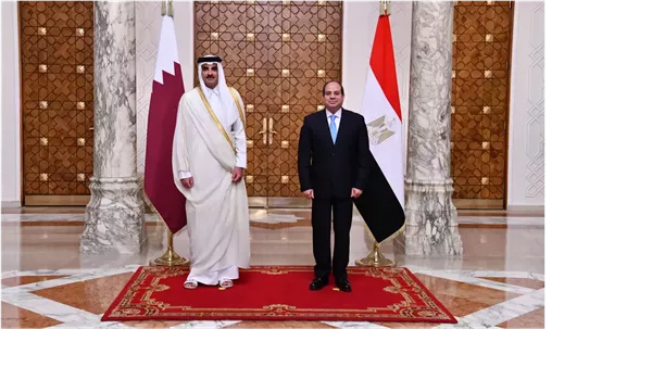 السيسي وأمير قطر