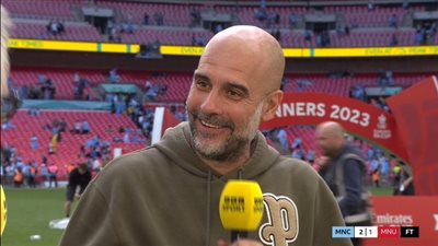 أول تعليق من جوارديولا عقب فوز مانشستر سيتي بكأس الاتحاد