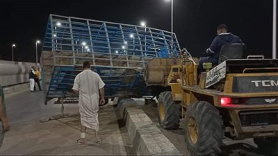 دون خسائر في الأرواح.. انقلاب تريلا واشتعال النيران بها بالمنصورة