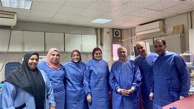 فريق طبي بجامعة المنصورة ينقذ رضيعا من الموت بعد ابتلاعه دبوسا