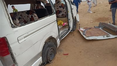 مصرع وإصابة 8 أشخاص في حادث تصادم أعلى الطريق الدائري