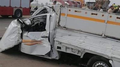 مصرع شخص وإصابة 2 آخرين في حادث تصادم على طريق رافد جمصة بالدقهلية