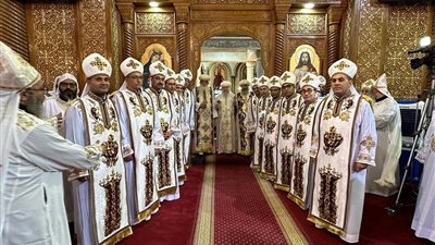 مطران إيبارشية سوهاج يرسم 12 كاهنًا جديدًا 