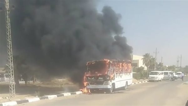 حريق اتوبيس الإسماعيلية