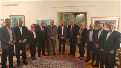 مندوب مصر الدائم لدى الأمم المتحدة يستقبل وزير العمل والوفد المرافق له