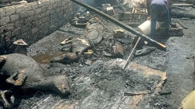 السيطرة على حريق نشب في حظيرة مواشي بأسوان