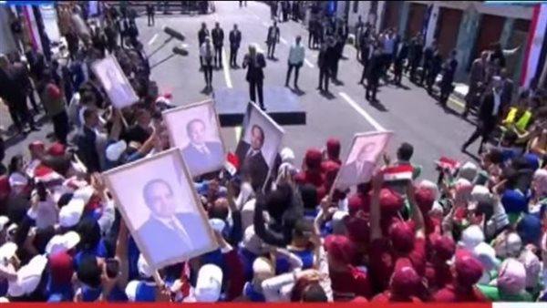 استقبال الرئيس السيسي