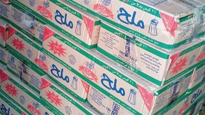 ضبط 2100 كيس ملح طعام مجهولة المصدر داخل مخزن مواد غذائية بالغربية 