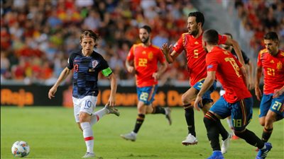 موعد مباراة إسبانيا وكرواتيا اليوم الأحد في نهائي دوري الأمم الأوروبية