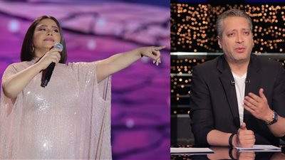 بسبب المايوه.. تعليق ناري من تامر أمين على تصريحات شيرين عبد الوهاب في حفل جدة: المتصابة في لسانها