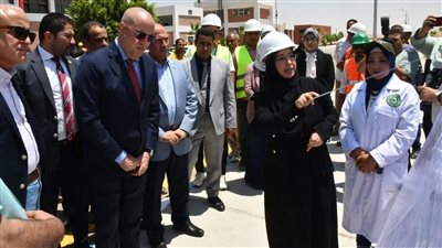 وزير الإسكان يتفقد محطة معالجة الصرف الصحي الثنائية ببني سويف الجديدة