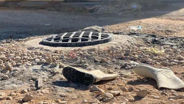 موقع حادث عمال الصرف