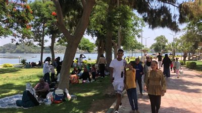 للتمتع بالطبيعة الخلابة.. إقبال المواطنين على حدائق القناطر الخيرية| صور