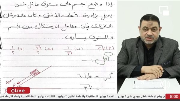 مراجعة مادة الاستاتيكا